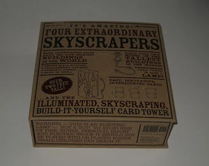 It's Amazing Four Extraordinary Skyscrapers Build It Yourself Card Tower Lamp - Bild 1 von 5