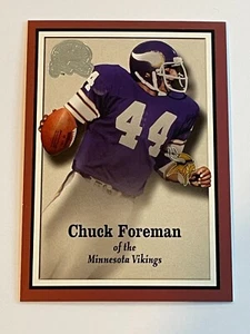 2000 Fleer Greats of Game Football #42 - Chuck Foreman - Minnesota Vikings - Picture 1 of 2