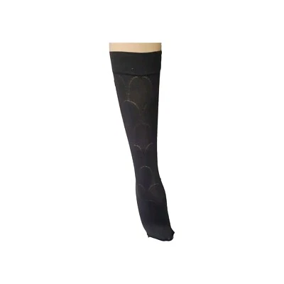 Calcetines hasta la rodilla Mura Collant C2761 con diseño bordado negro Foto 1 de 4