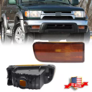 Front Bumper Turn Signal Lights For 1999-2002 Toyota 4Runner Amber Lens LH & RH - Picture 1 of 9