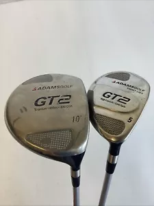 Adams Golf GT2 Fairway Woods Set Driver-10* And 5 Wood Regular Graphite Shafts - Picture 1 of 8