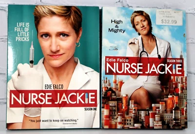 Nurse Jackie Seasons 1 & 3 DVD Seasons Boxed Sets Edie Falco Foto 1 de 4