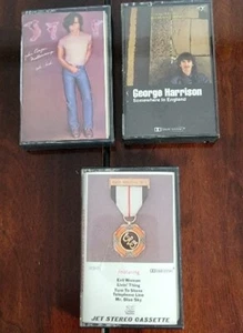 VTG George Harrison ELO John Cougar Mellencamp 3 Cassette Tapes With Cases - Picture 1 of 23
