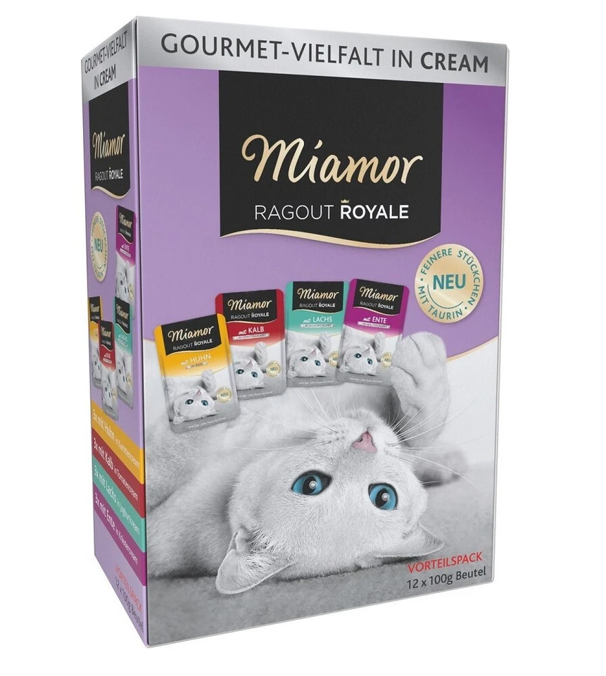 MIAMOR Ragout Royale Multibox 12 x 100 g Fisch- und Fleischaromen in Sahne - Bild 1 von 1