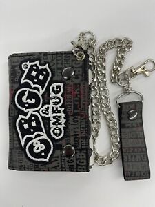 2009 CBGB HOME OF THE UNDERGROUND ROCK TRIFOLD CHAIN WALLET