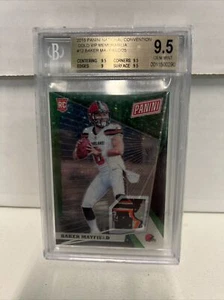 2018 Panini National Gold VIP Memorabilia #12 Baker Mayfield /25 Beckett 9.5 AB0 - Picture 1 of 7