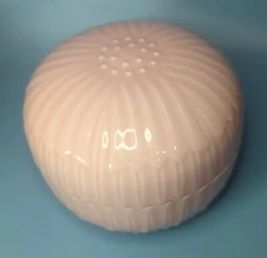 RARE Vintage Japanese Pink Glazed Lotus Bowl or Box W/ Lid GUC - Picture 1 of 9