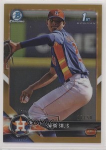 2018 Bowman Chrome Prospects Gold Refractor /50 Jairo Solis #BCP232
