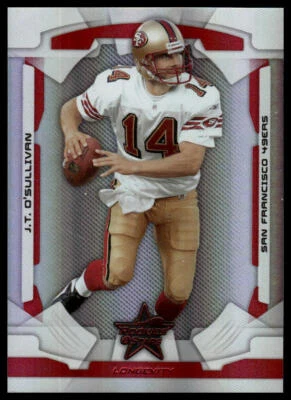 2008 Leaf Rookies & Stars #82 J.T. O'Sullivan Longevity Silver #/249 - Image 1 of 2