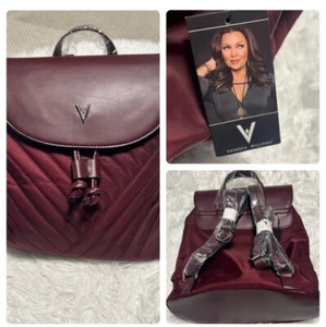 Vanessa Williams Quilted Backpack Burgundy Red Purse Bag Brand New w/ Tags - Picture 1 of 17