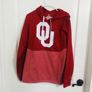 Brand New NCAA Men's Oklahoma Sooners Crimson Pullover Hoodie Size Large - Picture 1 of 6