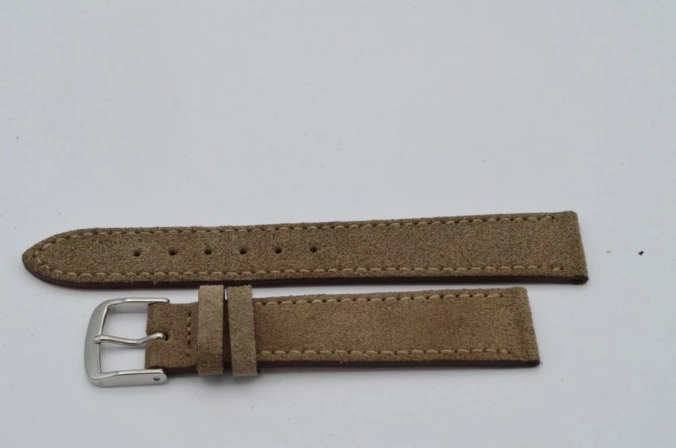 Браслет из натуральной кожи Fluco 18 мм с пряжкой 16 мм новый 14 неношеный - Изображение 1 из 2