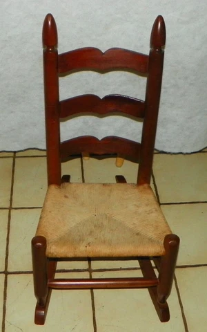 Mahogany Child's Rocker / Rocking Chair  (R189) Cover