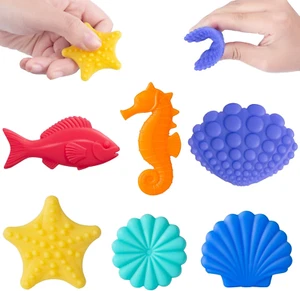 Sensory Worry Stones Fidget Toys for Toddlers Kids, 6 Pack Tactile Stimming for - Picture 1 of 6