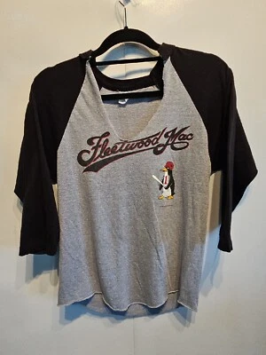 Vintage 1982 Fleetwood Mac Mirage Tour Jersey Style Shirt Raglan Penguin - Image 1 of 4
