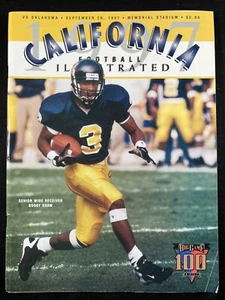 1997 Oklahoma Sooners at California Bears Football Program Bobby Shaw Cover - Picture 1 of 3