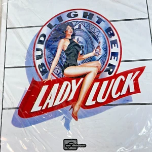 Vintage Budweiser Bud Light Lady Luck PinUp Inflatable Big Rig Semi Truck New - Picture 1 of 12