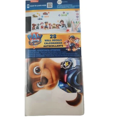 Nuevas calcomanías de pared de película Paw Patrol pelar y pegar pegatinas para decoración de habitación de cama Foto 1 de 4