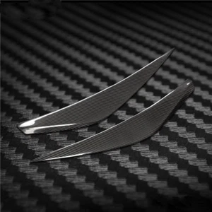 Carbon Fiber Headlight Cover Eyebrows Eyelid Trim Sticker For Chevrolet Malibu - Picture 1 of 7