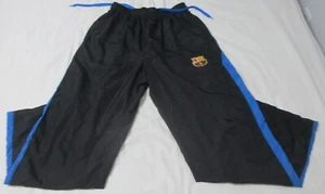 FC Barcelona Soccer Warmup Zip Bottom Mesh Lined Training Pants Size M (32-34) - Picture 1 of 10