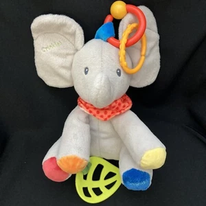 Peluche elefante grigio giocattolo attività Baby Gund Flappy 8,5" - Foto 1 di 6