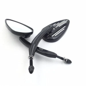 Black Rearview Mirrors for Harley Softail FXST/FXSTC/FLSTF Fat Boy Left & Right - Bild 1 von 4