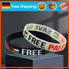 neu Palestine Nation Flag Wrist Band Silicone Wrist Band Stylish Design for Patr