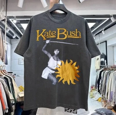 Camiseta Kate Bush Gráfica Carbón Manga Corta Unisex Reimpresión S-5XL Hombres Mujeres Foto 1 de 2