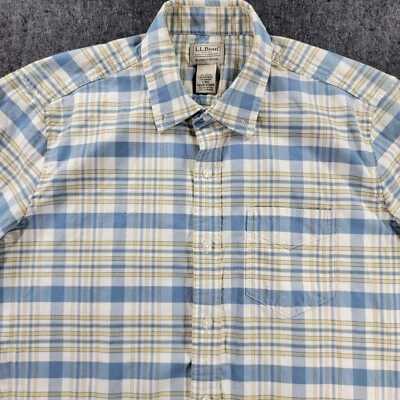 VTG L.L.Bean Plaid Flannel Shirt Men Lg Classic Outdoor Heritage Camp Cabin 353 - Image 1 of 4