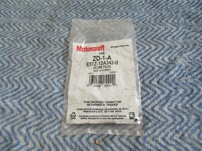 NUEVO FORD F250 F350 ECONOLINE 1983-1987 6,9 L BUJÍA INCANDESCENTE MOTOR DIÉSEL E5TZ12A342B Foto 1 de 3