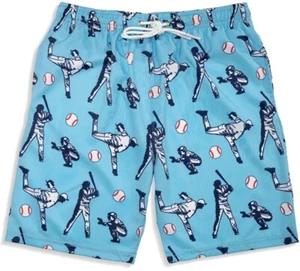 Boys Chalktalk Sports Baseball Swim Trunks Youth Large or XL Blue - Picture 1 of 6