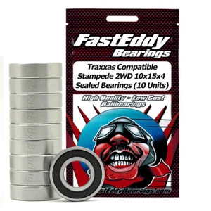 Traxxas Compatible Stampede 2WD 10x15x4 Sealed Bearings 10 Units - Picture 1 of 1