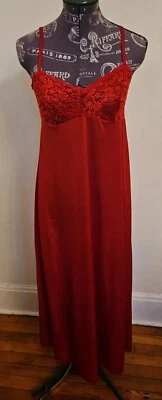 CAMISÓN ROJO VINTAGE OLGA PARA MUJER 34 *TAL CUAL* #92017 Foto 1 de 4