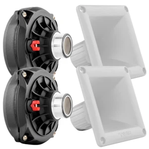 2x DS18 PRO-DR250 2" VC Compression Driver Speaker 200W Rms 8 ohm + Plastic Horn - Picture 1 of 10