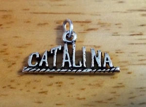 Plata Esterlina 10x23mm dice Catalina para el Dije de la Isla de California - Imagen 1 de 5