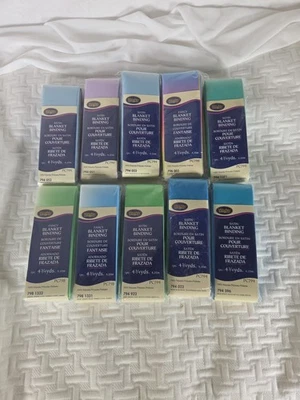 WRIGHT'S Wrights Satin Blanket Binding-4 3/4 Yards Each-100% Polyester Choose a Color!