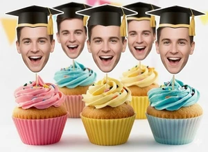 Decoración de pastel facial de graduación personalizada para decoración de pasteles decoraciones de fiesta - Imagen 1 de 9