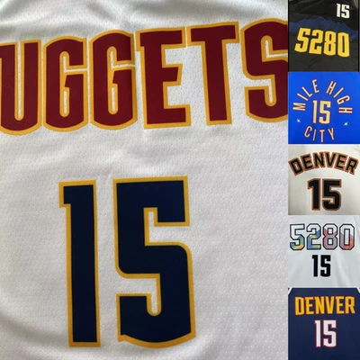 MARKENLOS Joker Basketballtrikot Jokic Heißpressen in Schwarz Weiß S-2XL