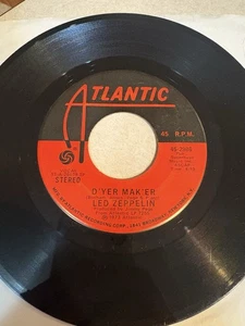 Led Zeppelin "D'yer Maker"/ "The Crunge" 45 ATLANTIC...70s Classic Rock in VG+ - Foto 1 di 2