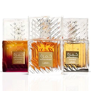 Khamrah, Khamrah Qahwa & Khamrah Dukhan EDP Sprays 100ML by Lattafa (Collection) - Picture 1 of 6