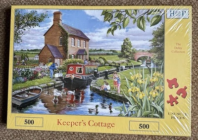 HOP House Of Puzzles Keepers Cottage 500 Pieces Jigsaw Puzzle New Factory Sealed - Image 1 of 2