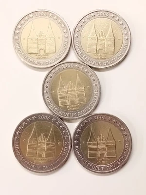 German commemorative 2 euro coin 2006 Schleswig Holstein All mints - Image 1 of 4
