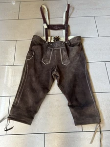 Lederhose Kniebund Herren, Braun, Gr. 60 - Bild 1 von 3