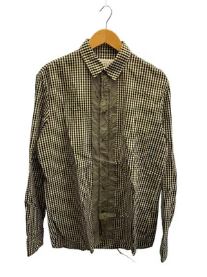 Camisa Maison Margiela 17SS Docking Gingham Check, Talla 41, Algodón, Amarillo, S50DL Foto 1 de 4