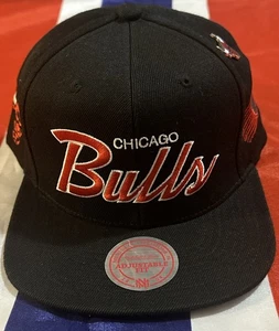 Mitchell & Ness Chicago Bulls Zach LaVine #8 maßgeschneiderte Mütze mit Druckknopflasche neu mit Etikett Pin Quittung - Bild 1 von 12
