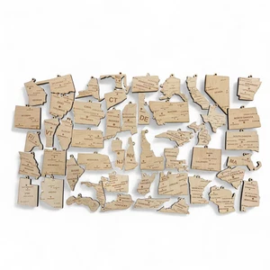 Ornaments - CUSTOM All 50 States with Cities - Picture 1 of 15
