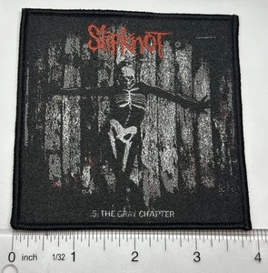 slipknot the gray chapter Black Border Woven Patch  - Picture 1 of 1