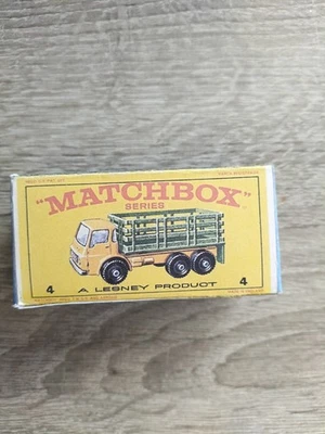 Matchbox Regular Wheels No4 Stake Truck  - Replica / Copy Box only - Image 1 of 3