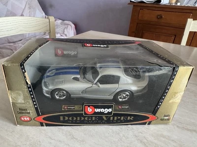 Dodge Viper GTS Coupe’ 1997 Burago vintage scala 1:24 nuova da collezione - Immagine 1 di 4