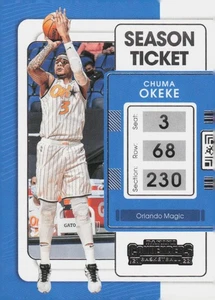 2022 Panini Contenders Season Ticket Card #37 Chuma Okeke Orlando Magic - Bild 1 von 2